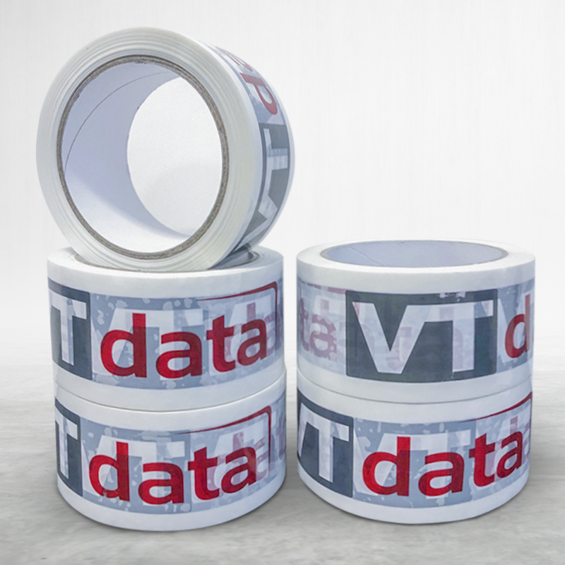 Adhesive custom printed packing pvc tape VT data