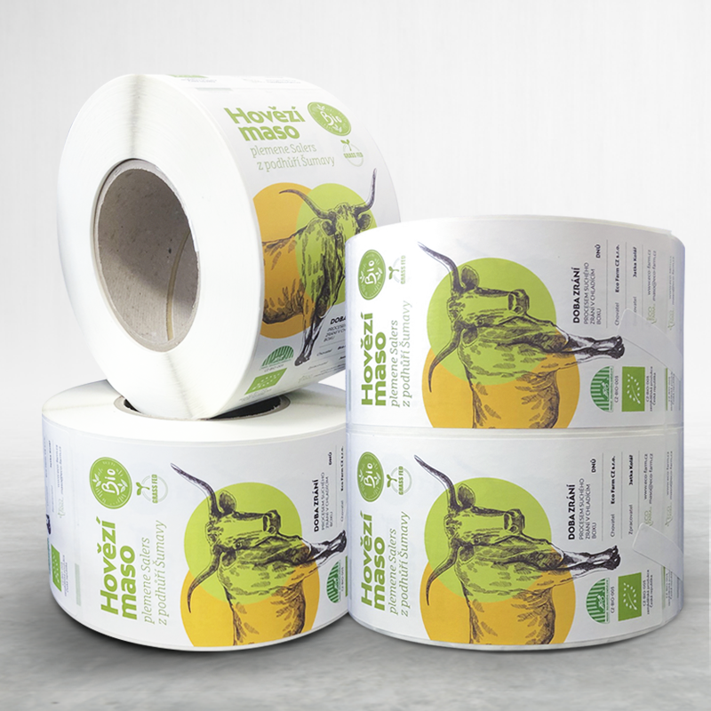 Adhesive custom printed packing pvc tape