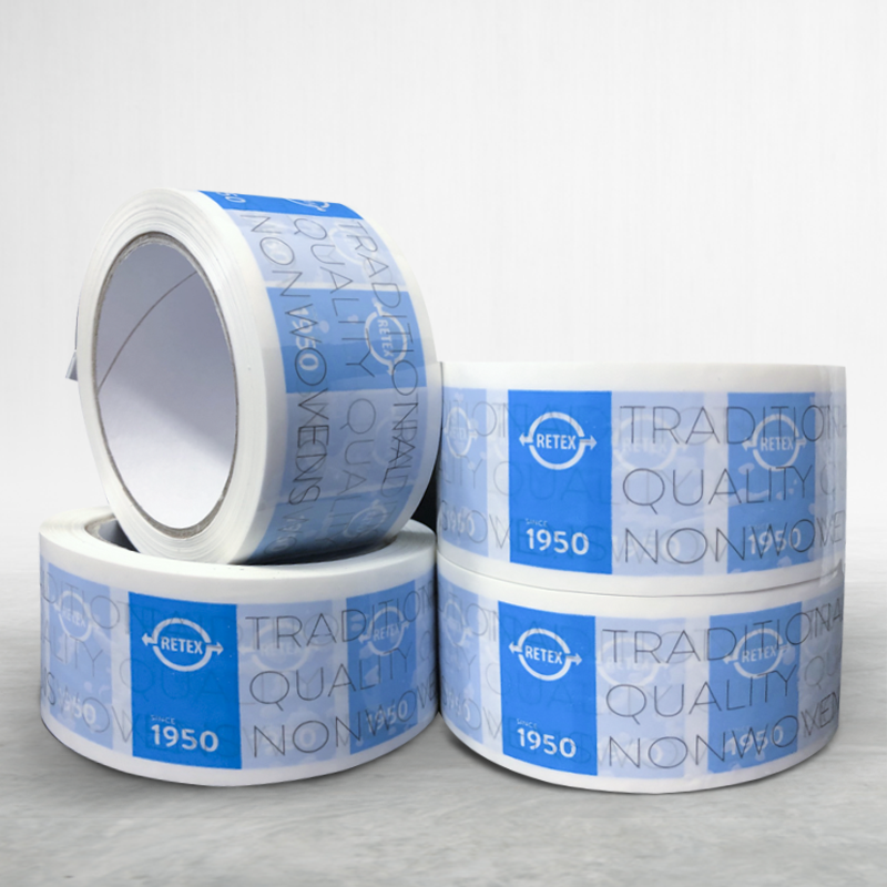 Adhesive custom printed packing pvc tape Retex