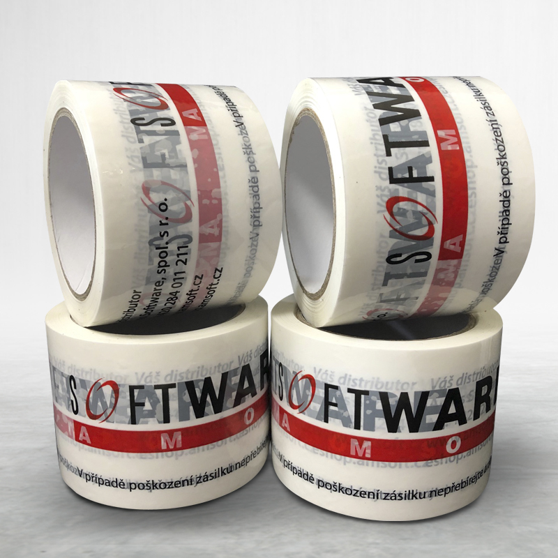 Adhesive custom printed packing pvc tape