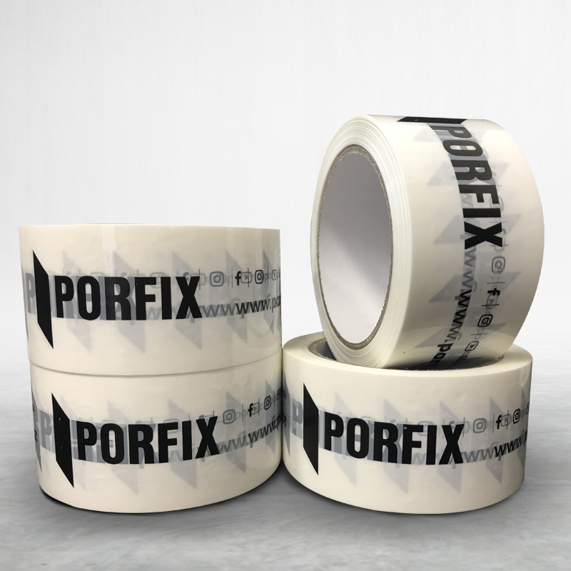 Adhesive custom printed packing pvc tape Porfix
