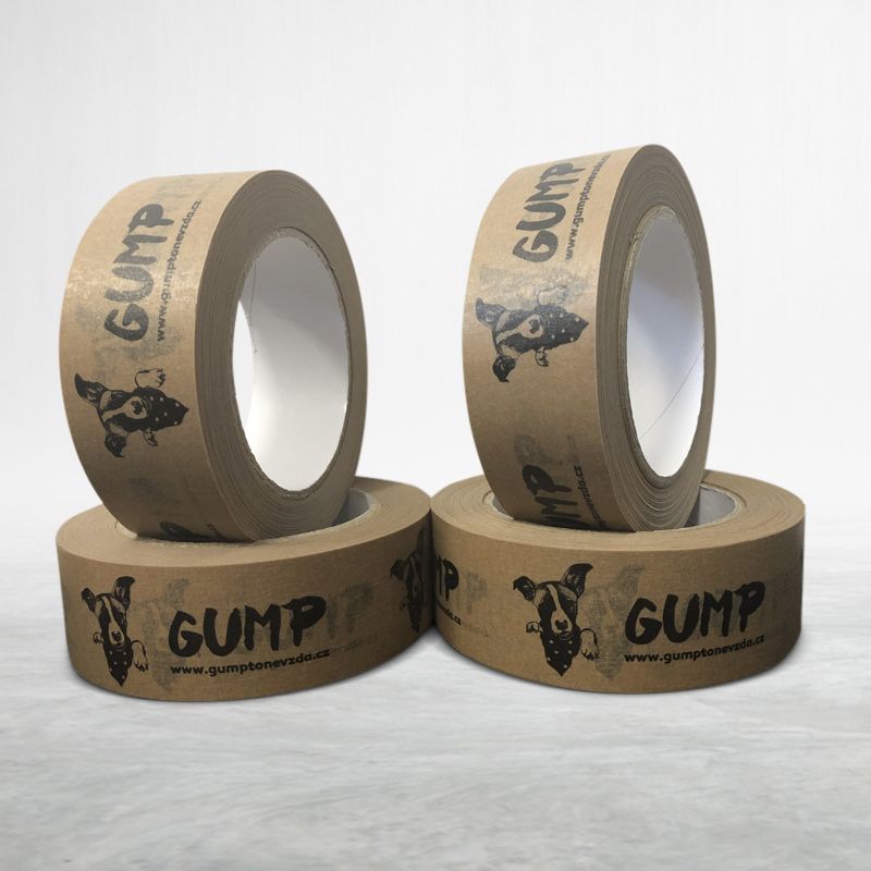 Adhesive custom printed packing paper tape Gump