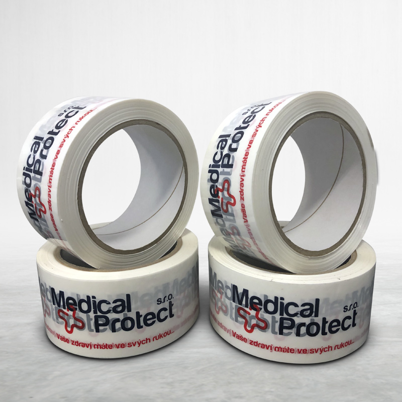 Adhesive custom printed packing pvc tape