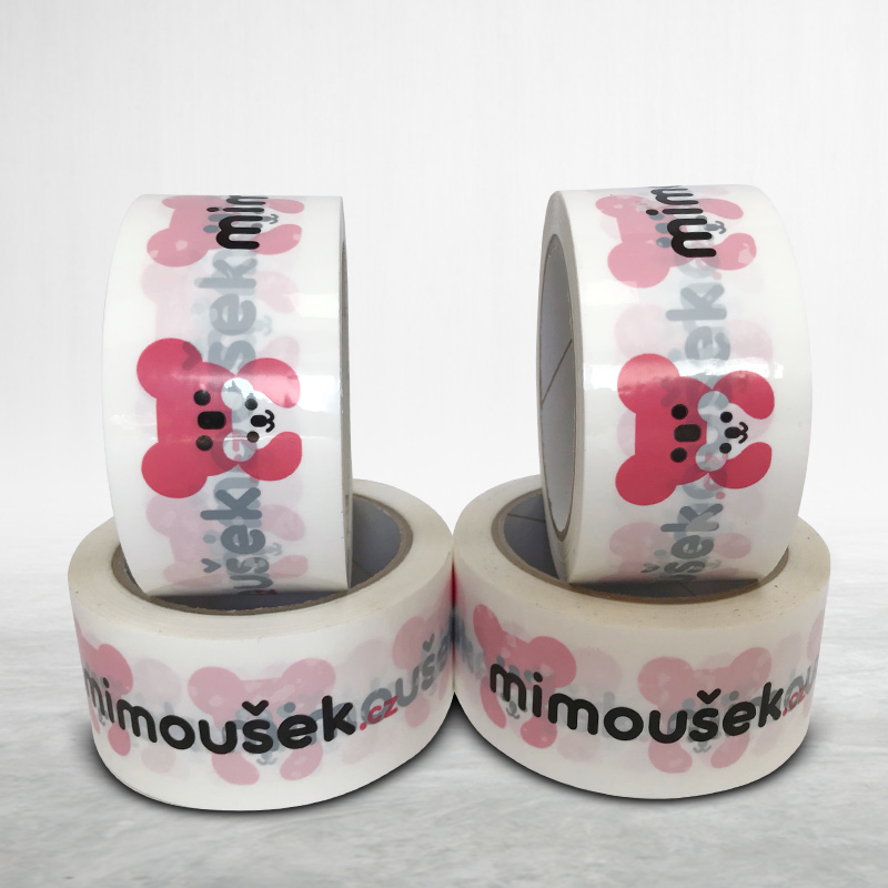 Adhesive custom printed packing pvc tape