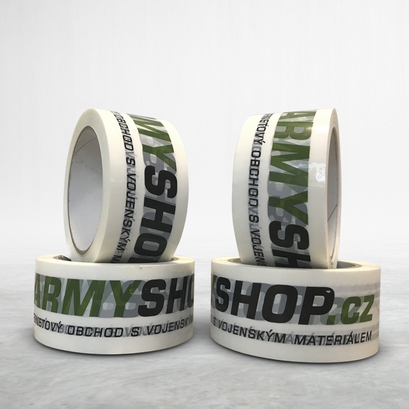 Adhesive custom printed packing pvc tape armyshop.cz