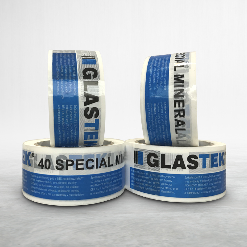 Adhesive custom printed packing pvc tape Glastek