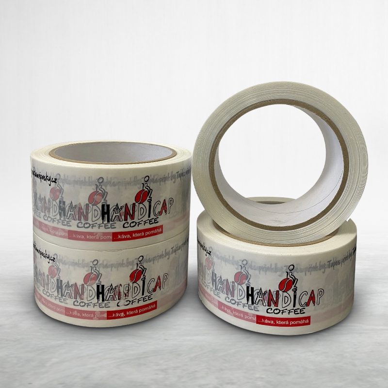 Adhesive custom printed packing tape